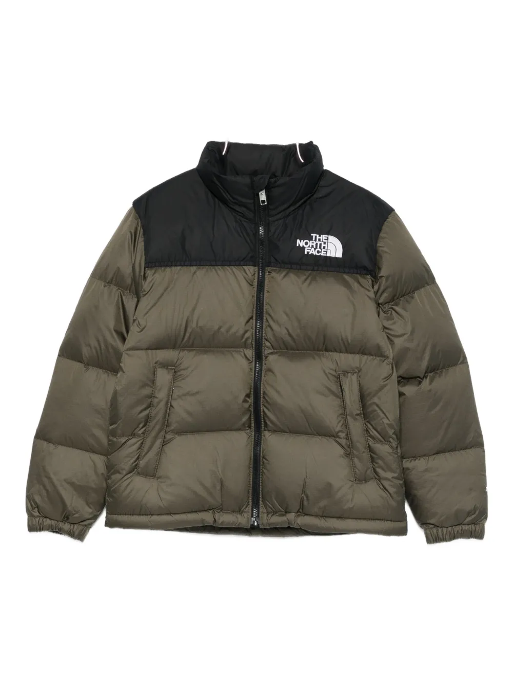 The North Face zip-up puffer jacket | Green | Image 1