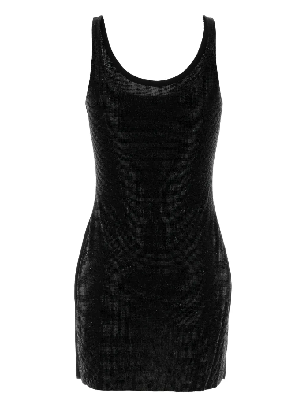 Alexander Wang Embellished Jersey Mini Dress In Black