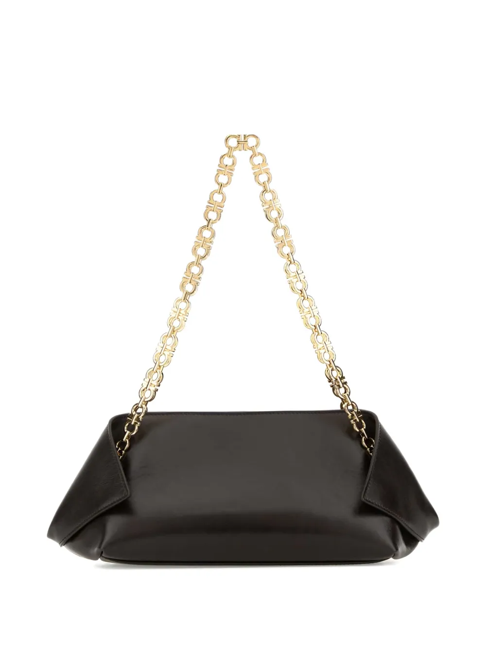 Ferragamo chain-link leather tote bag - Bruin