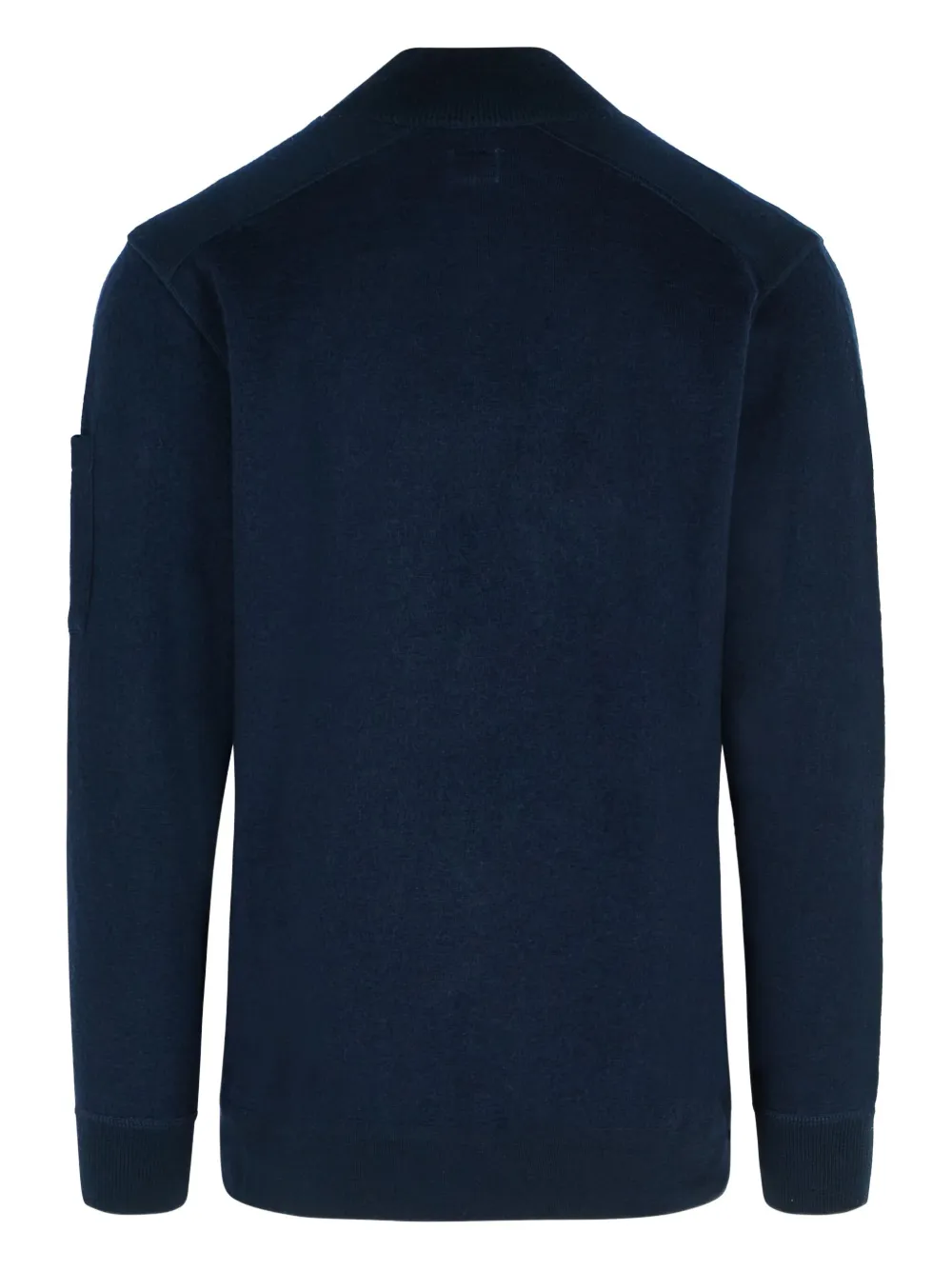 C.p. Company Grs Wool Blend Sweater With Arm Pocket In Blue