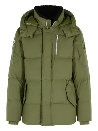 Moose Knuckles Everest fleece-lined Down Coat | Green | FARFETCH IN