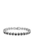 David Yurman sterling silver Hex Pavé black diamond tennis bracelet