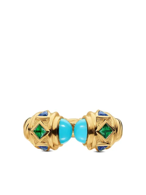 David Yurman anillo Renaissance® en oro amarillo de 18kt con gemas