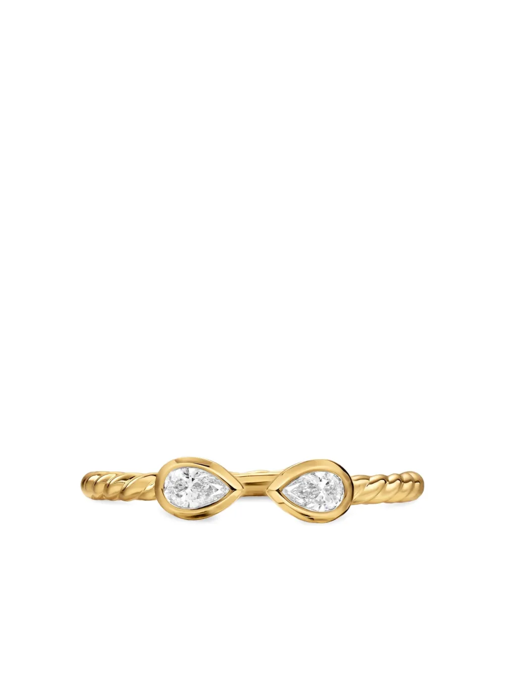 David Yurman 18K yellow gold Petite Modern Renaissance diamond ring | ذهبي | Image 1