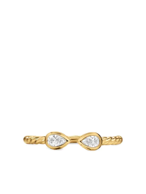David Yurman 18K yellow gold Petite Modern Renaissance diamond ring