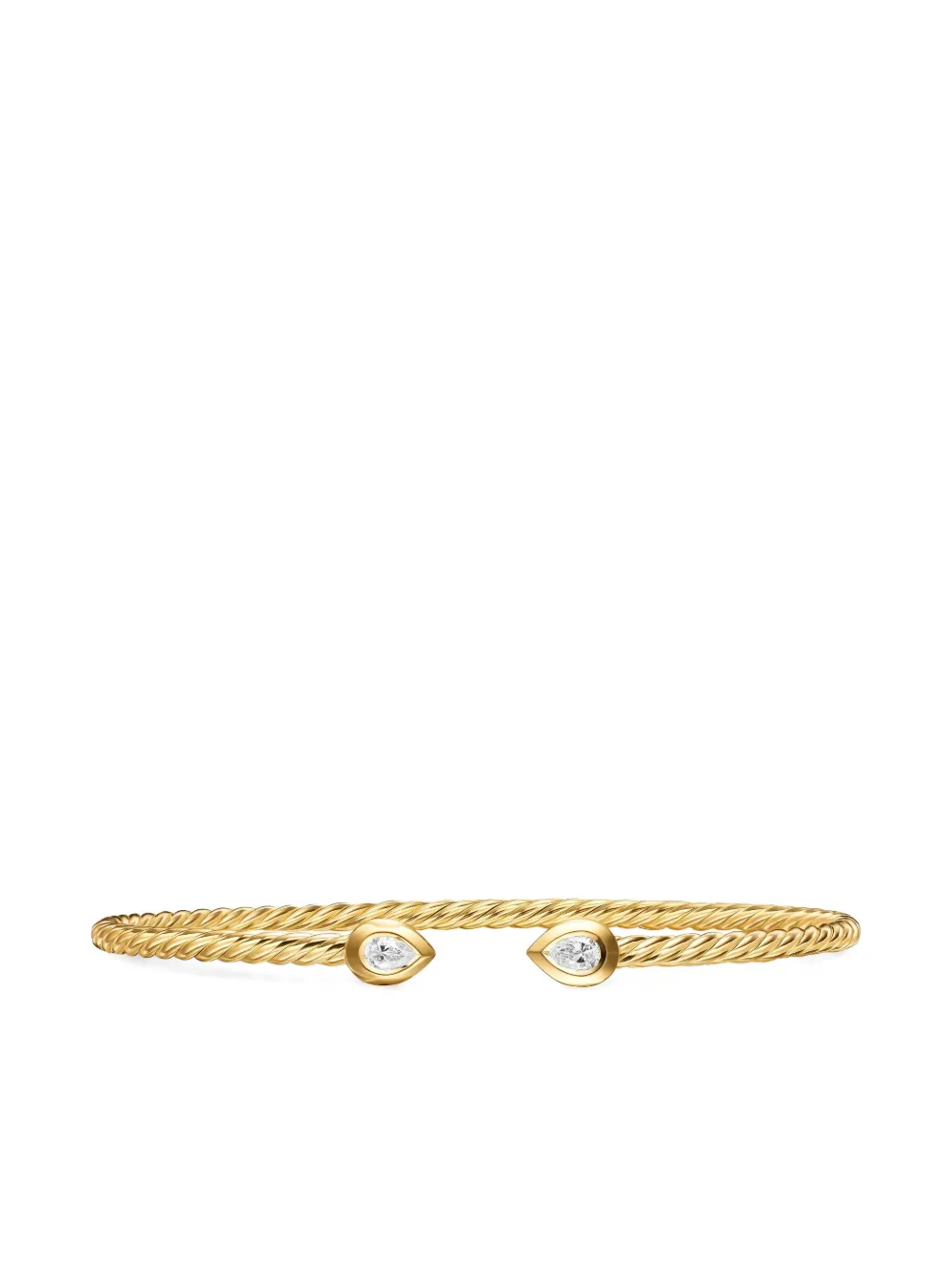 David Yurman 18K yellow gold Petite Modern Renaissance diamond bracelet | Gold | Image 1