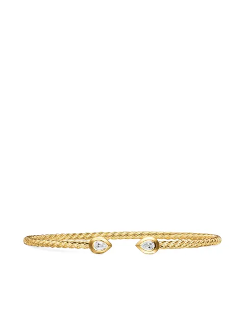 David Yurman سوار 'بوتيت مودرن رينيسانس' ذهب أصفر عيار 18 مرصع بألماس