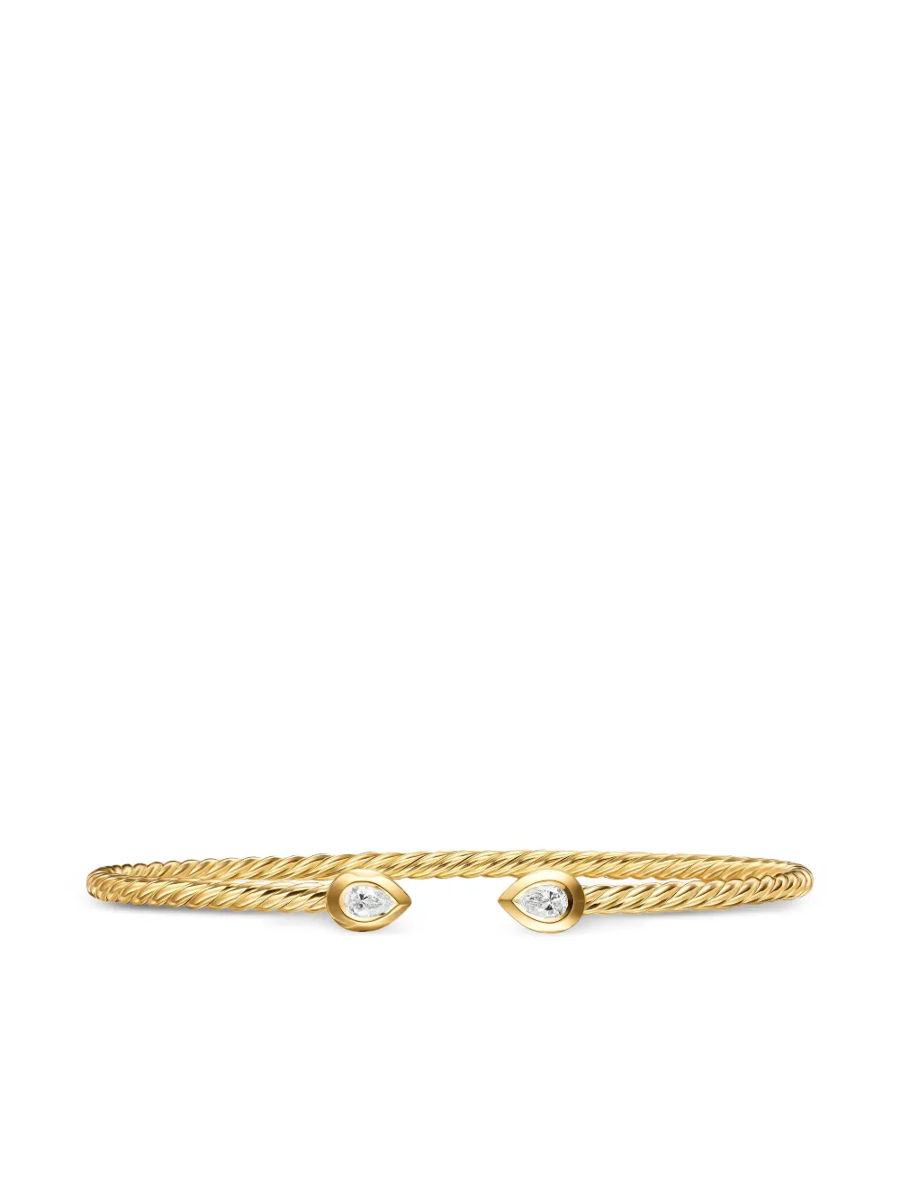 David Yurman 18K yellow gold Petite Modern Renaissance diamond bracelet | Gold | Image 1
