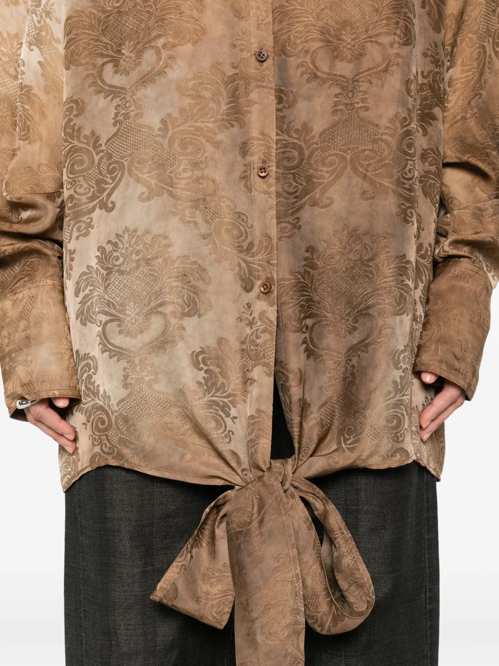 Uma Wang Long Sleeve Shirt In Multi