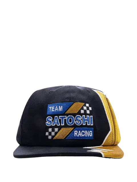 SATOSHI NAKAMOTO logo-embroidered cap