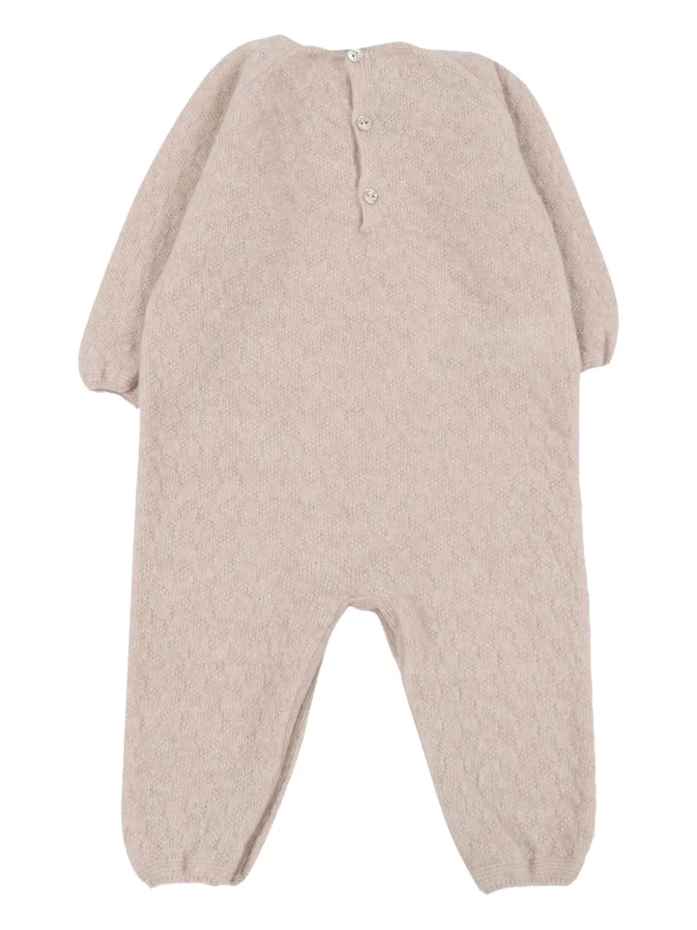 Paz Rodriguez button-fastening knit romper - Bruin