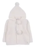 Paz Rodriguez hooded pom-pom wool coat - White