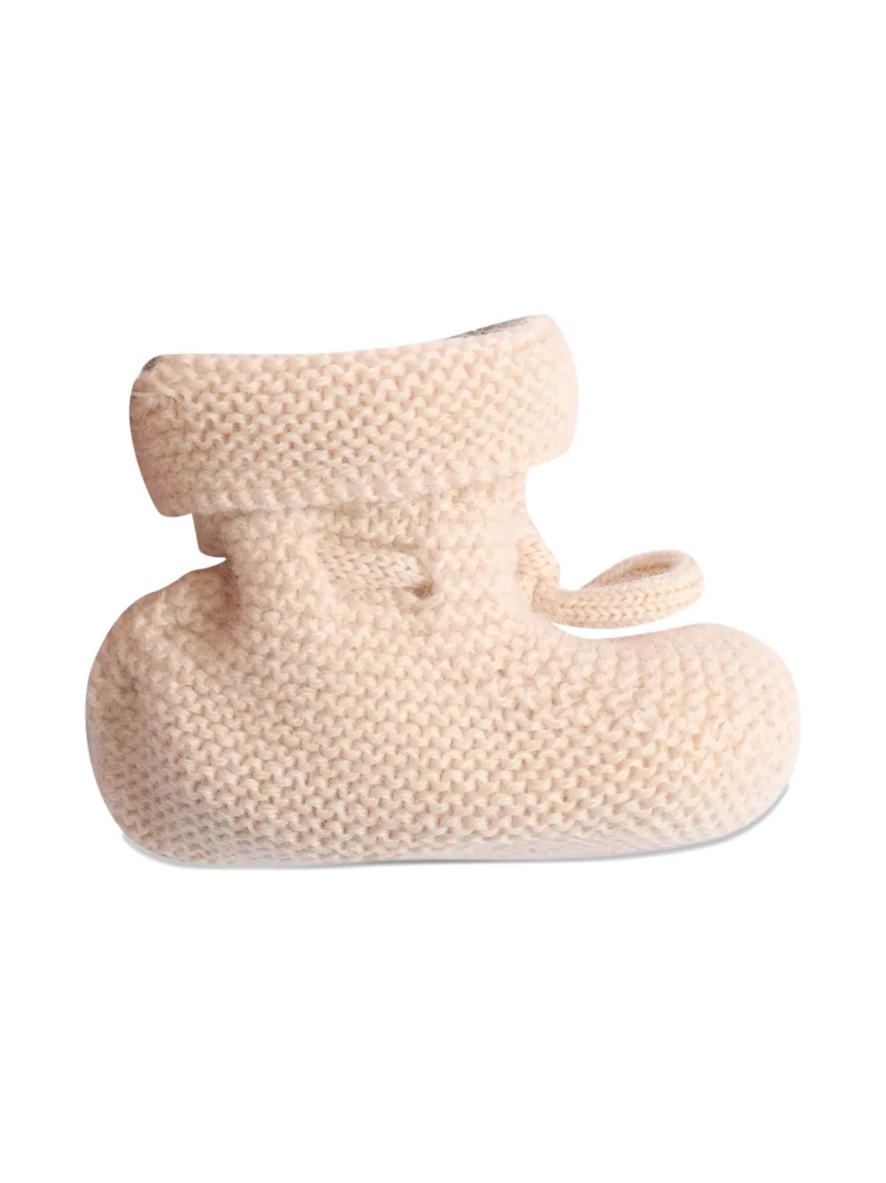 Paz Rodriguez knit lace-up booties - Beige