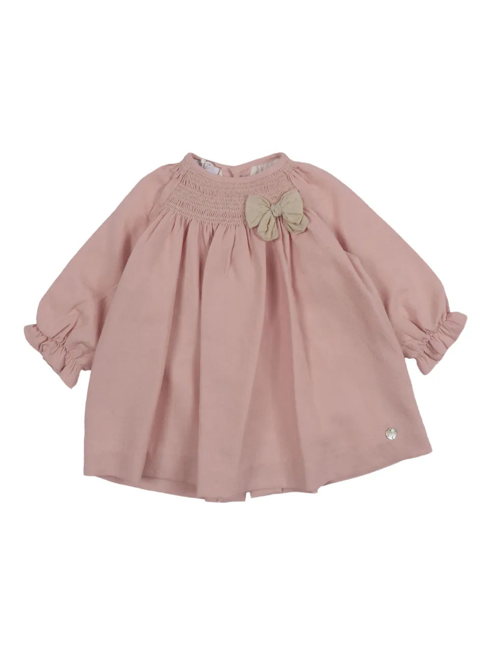 Paz Rodriguez Pascua smocked bow dress - Rosa
