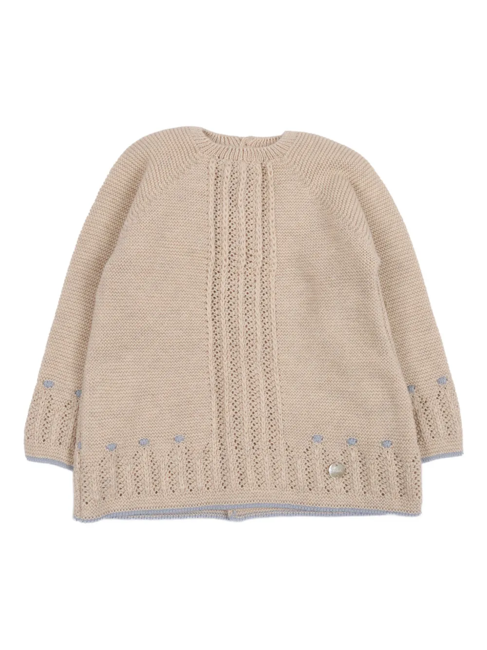 Paz Rodriguez cable-knit button cardigan - Toni neutri
