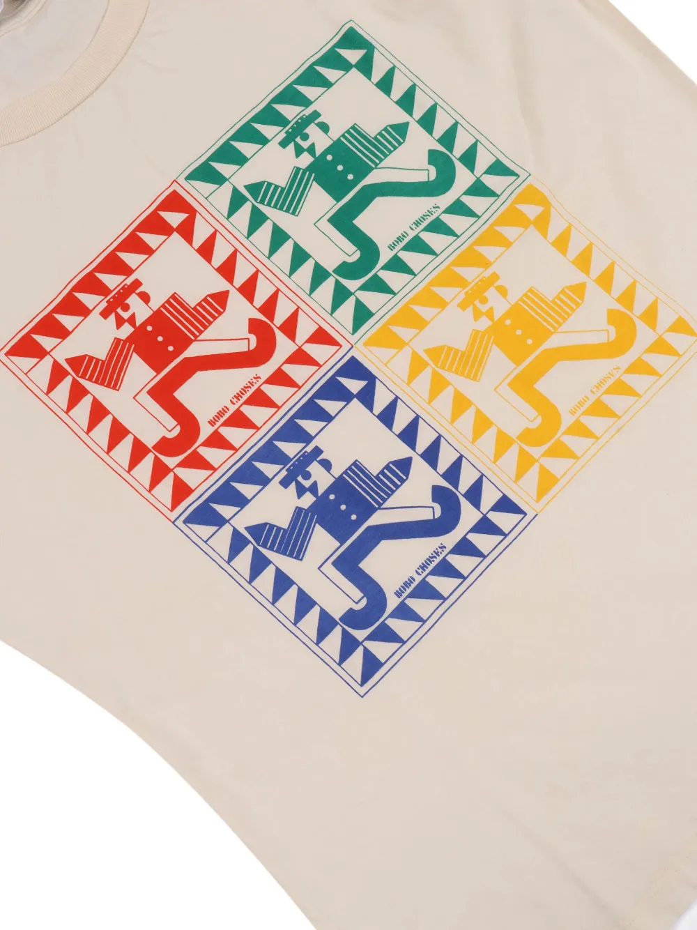 Bobo Choses Rainbow Mr Pencil T-shirt Beige