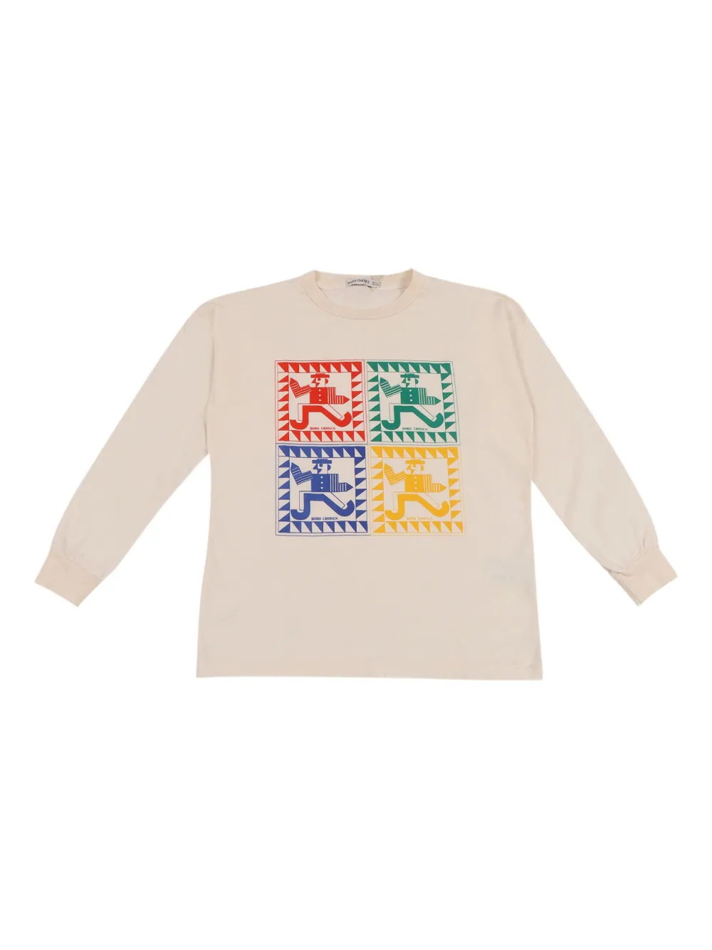 Bobo Choses Rainbow Mr Pencil t-shirt | Neutrals | Image 1