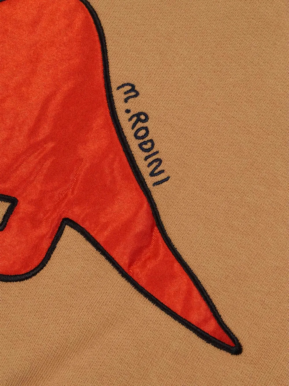 Mini Rodini Dinosaur-appliqué Long-sleeve Sweatshirt In Brown