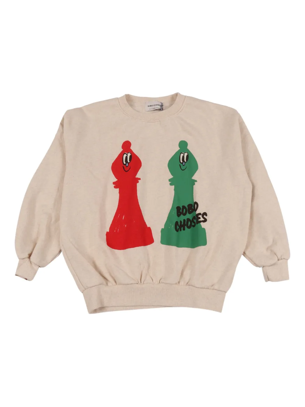 Bobo Choses Checkmate Sweatshirt In Neutral