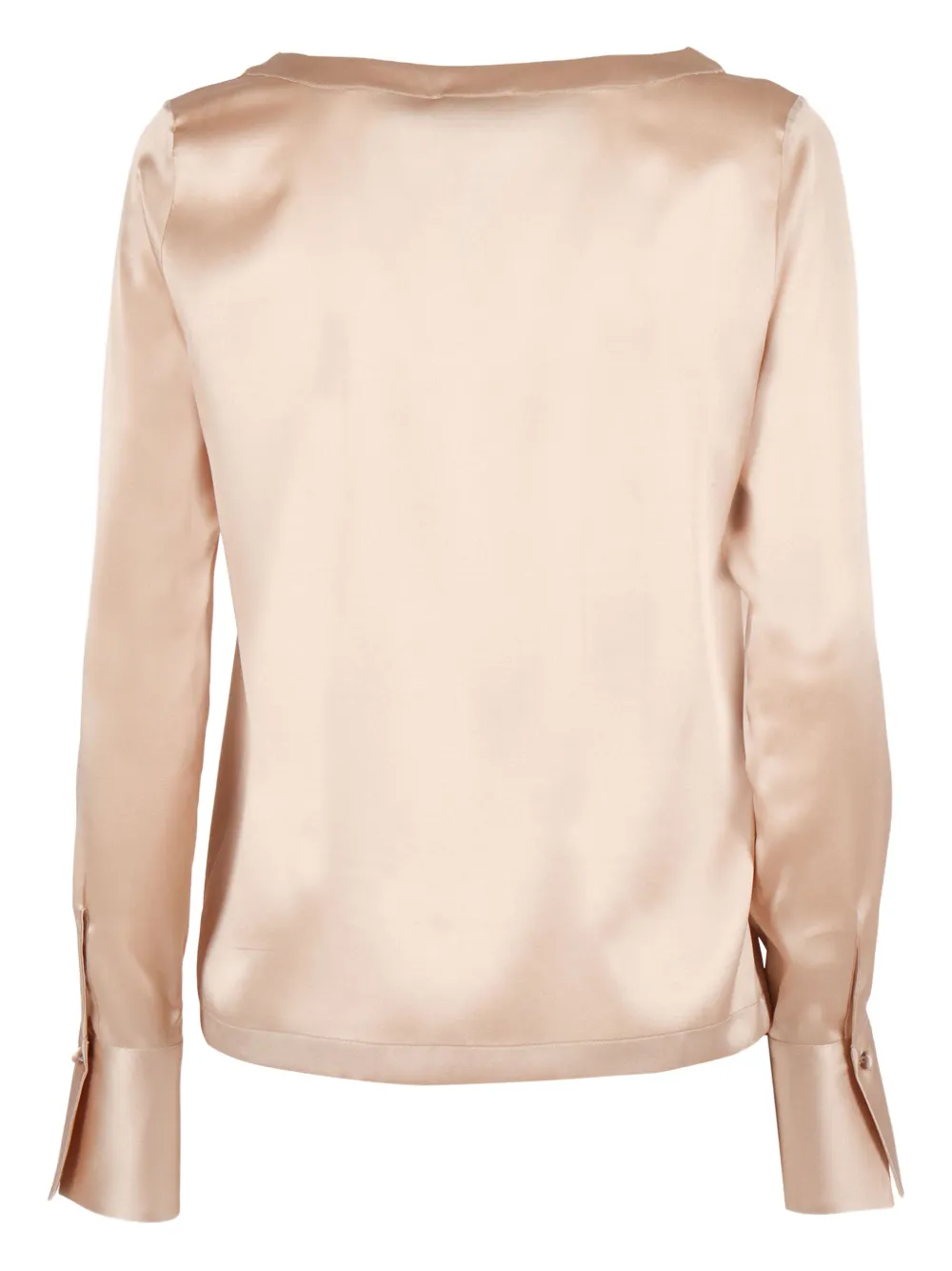 Mazzarelli Angie satin blouse - Beige