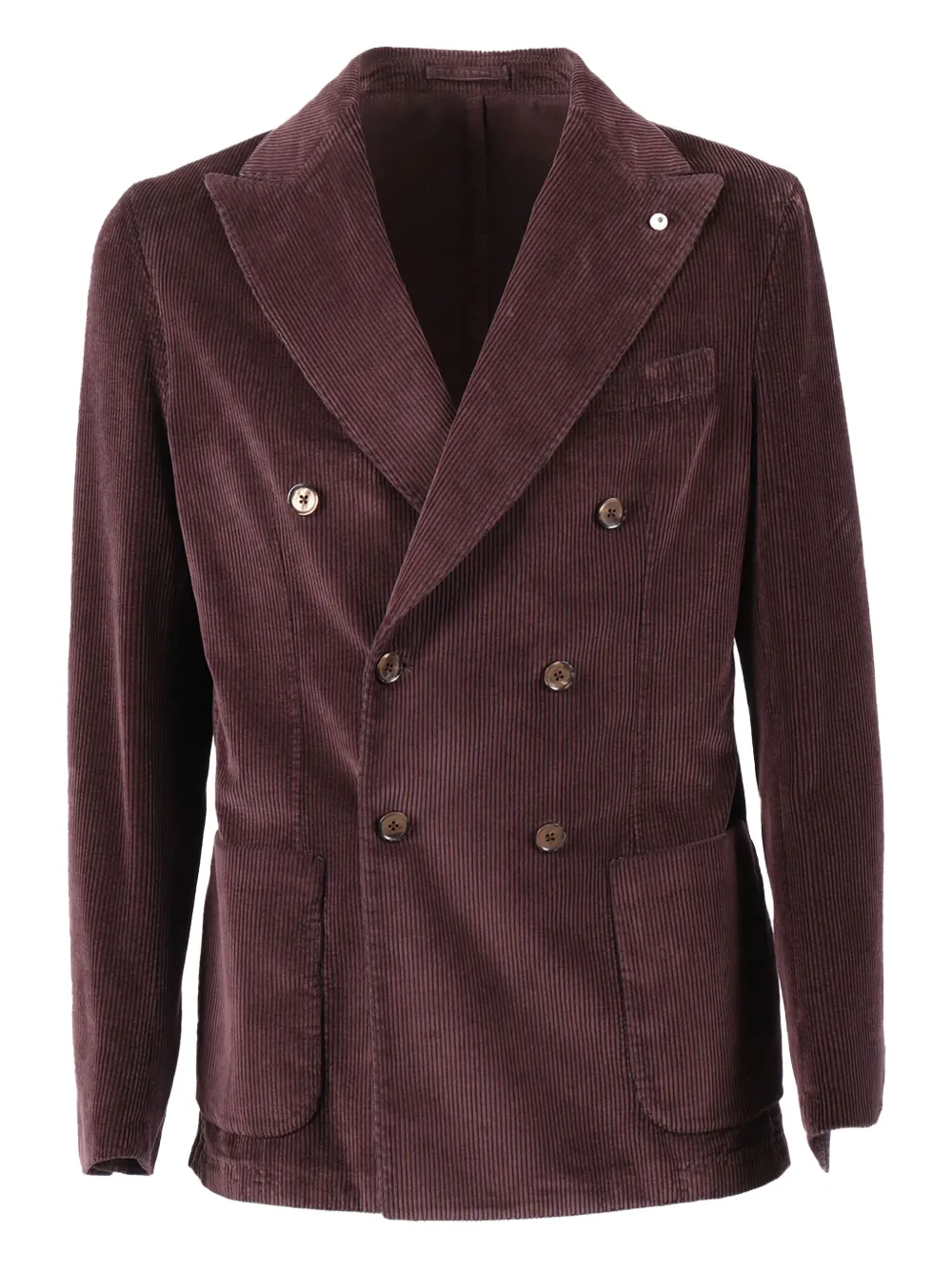 BRANDO double-breasted corduroy blazer | Purple | Image 1