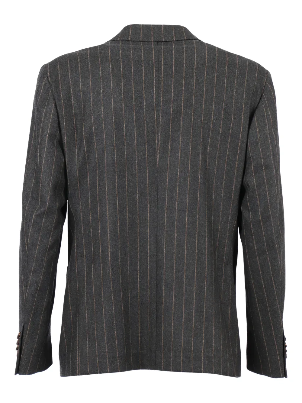 Luigi Bianchi Mantova Pinstripe Double-breasted Suit In Gray