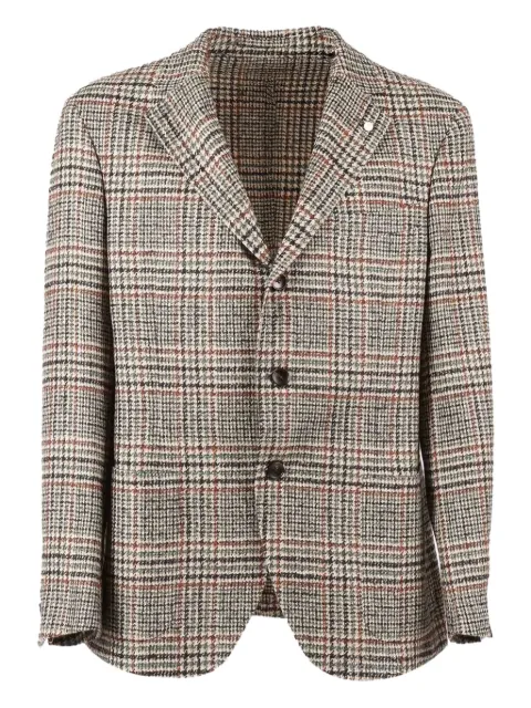 LUIGI BIANCHI MANTOVA checked button blazer