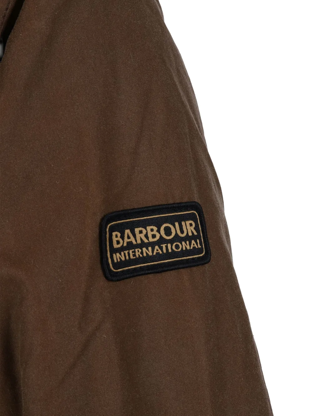 Barbour Mayburn Waxed Cotton Jacket In Brown