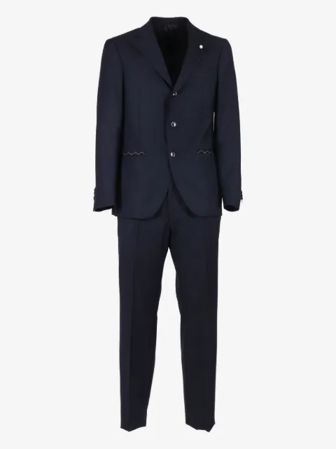 LUIGI BIANCHI MANTOVA costume à simple boutonnage