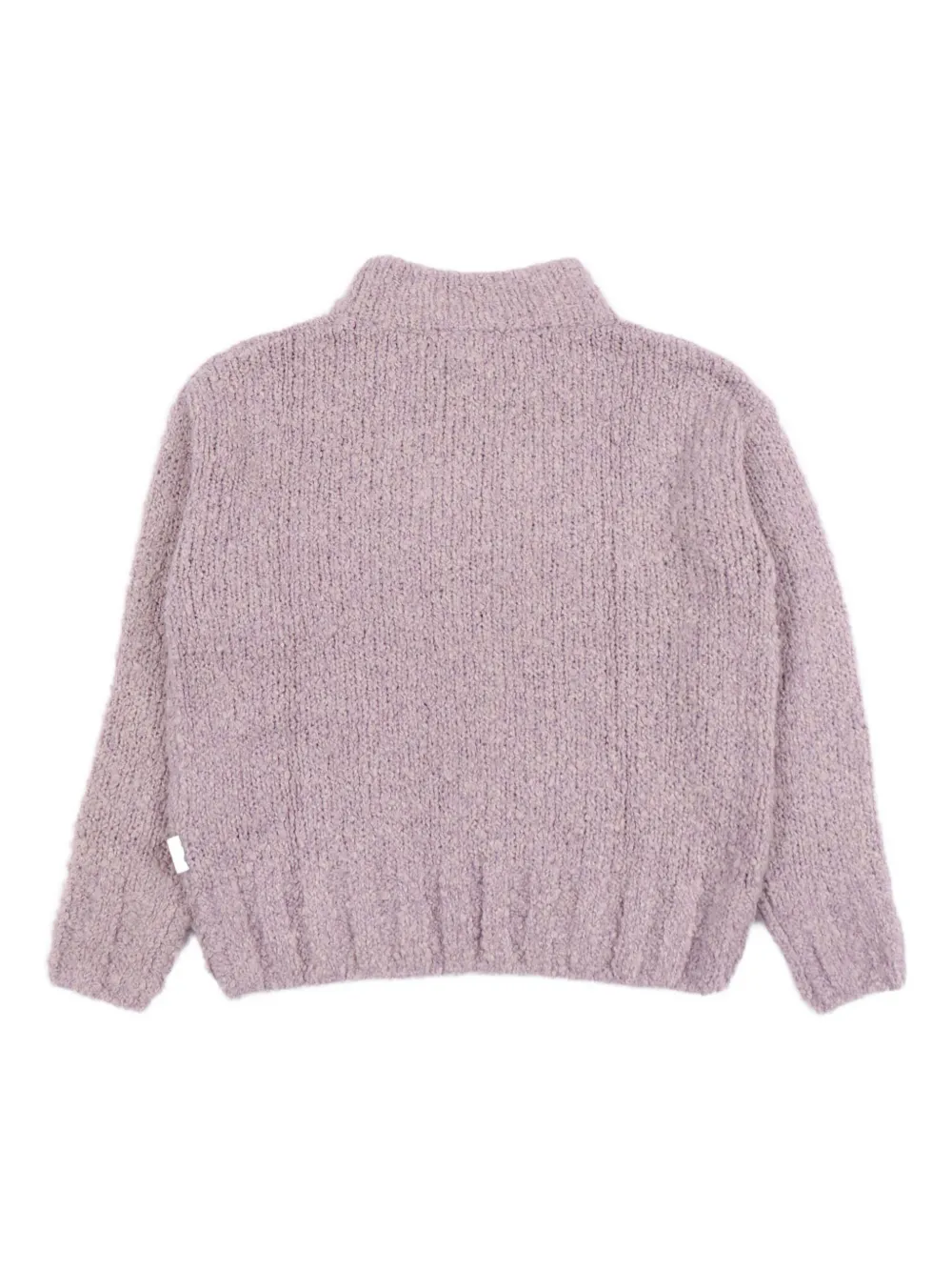 Aspesi High-neck Textured Sweater In Pink