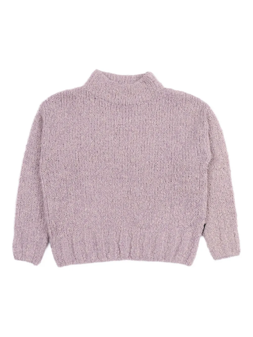 Aspesi High-neck Textured Sweater In Pink