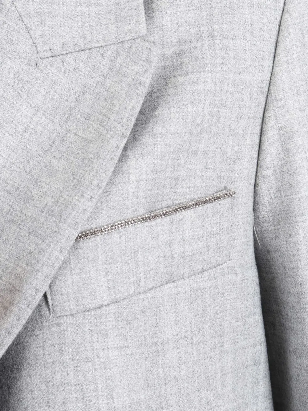 Peserico Tailored Jacket With Notched Lapels In Gray