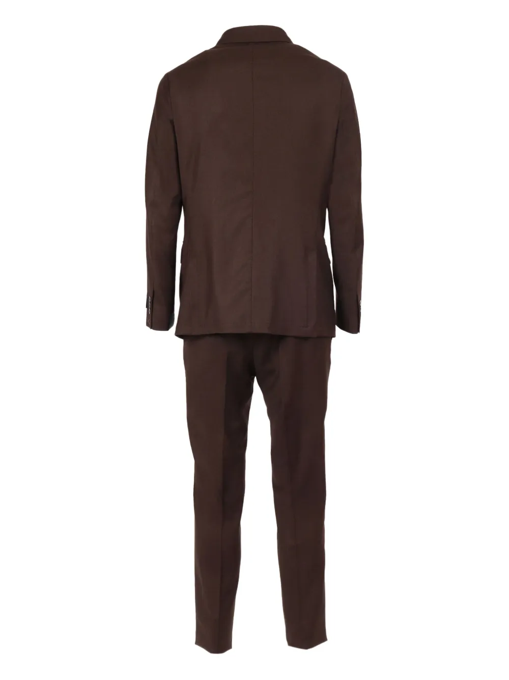 Tombolini Single-breasted Suit In Brown