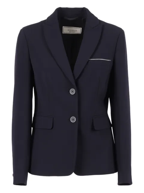 Peserico blazer con detalles en los bolsillos