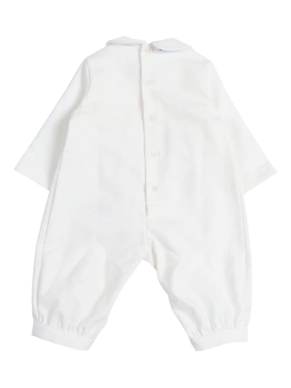 Il Gufo Gewelfde pyjama met kraag - Wit