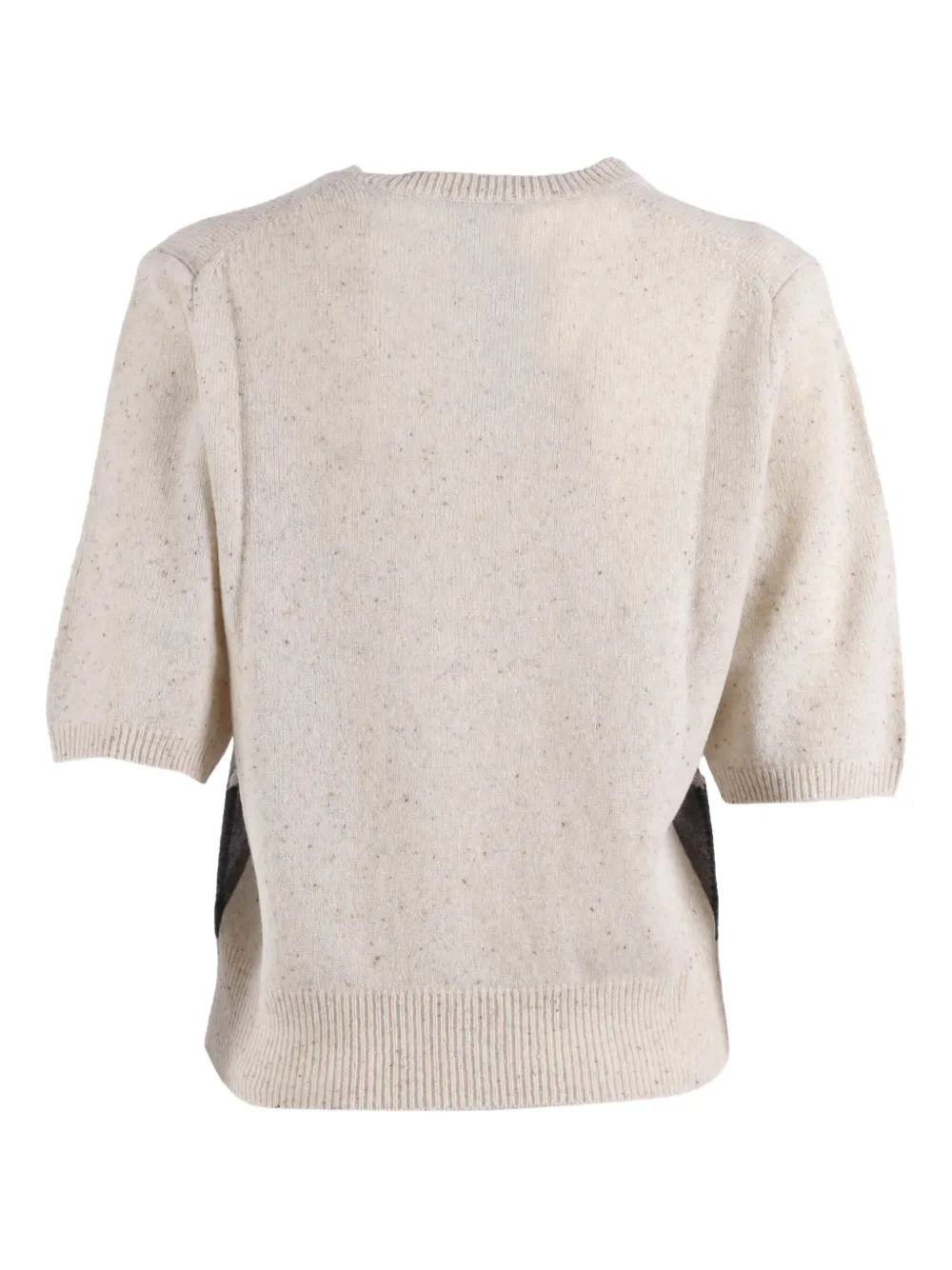 Ballantyne Diamond-pattern Wool Sweater In Neutral