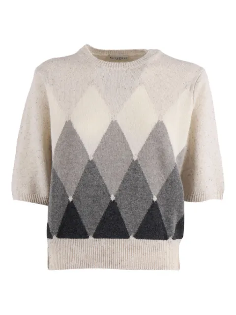 Ballantyne diamond-pattern wool sweater