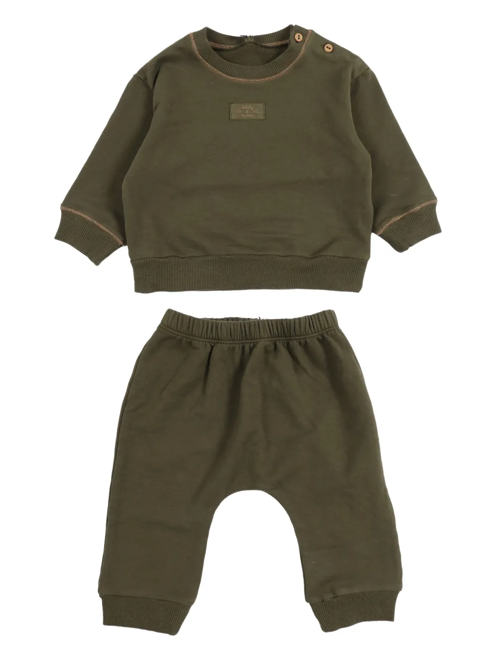 TEDDY & MINOU logo-patch tracksuit | Green | Image 1