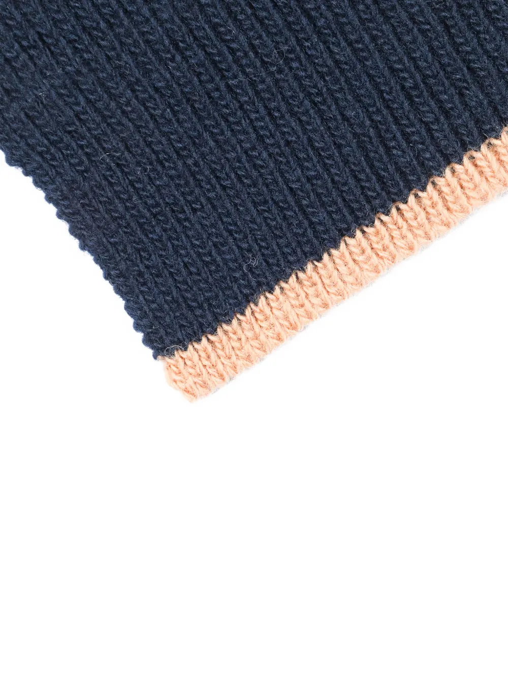 Il Gufo Ribgebreide sjaal Blauw