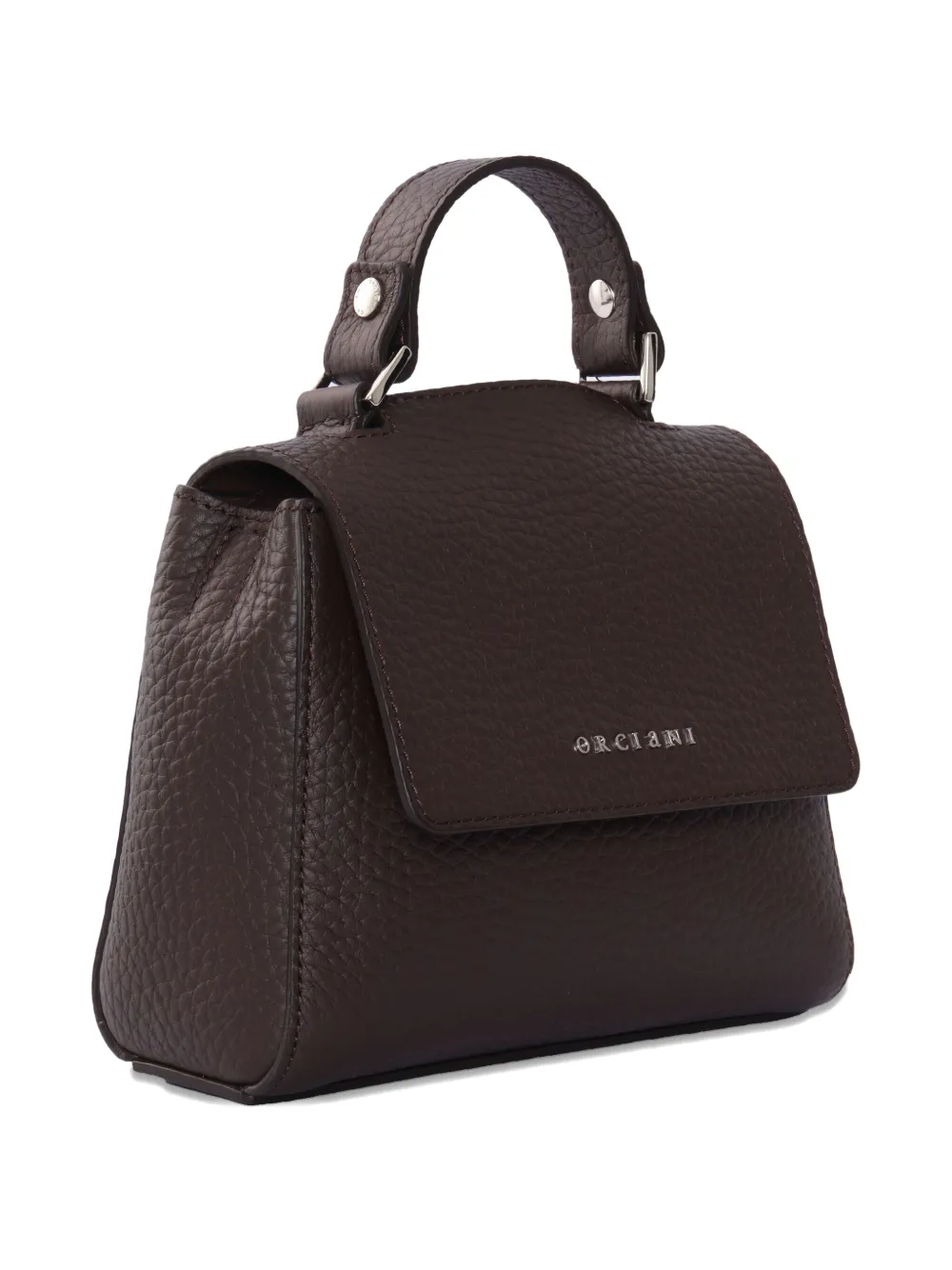 Orciani Sveva Solf Mini Shoulder Bag In Brown