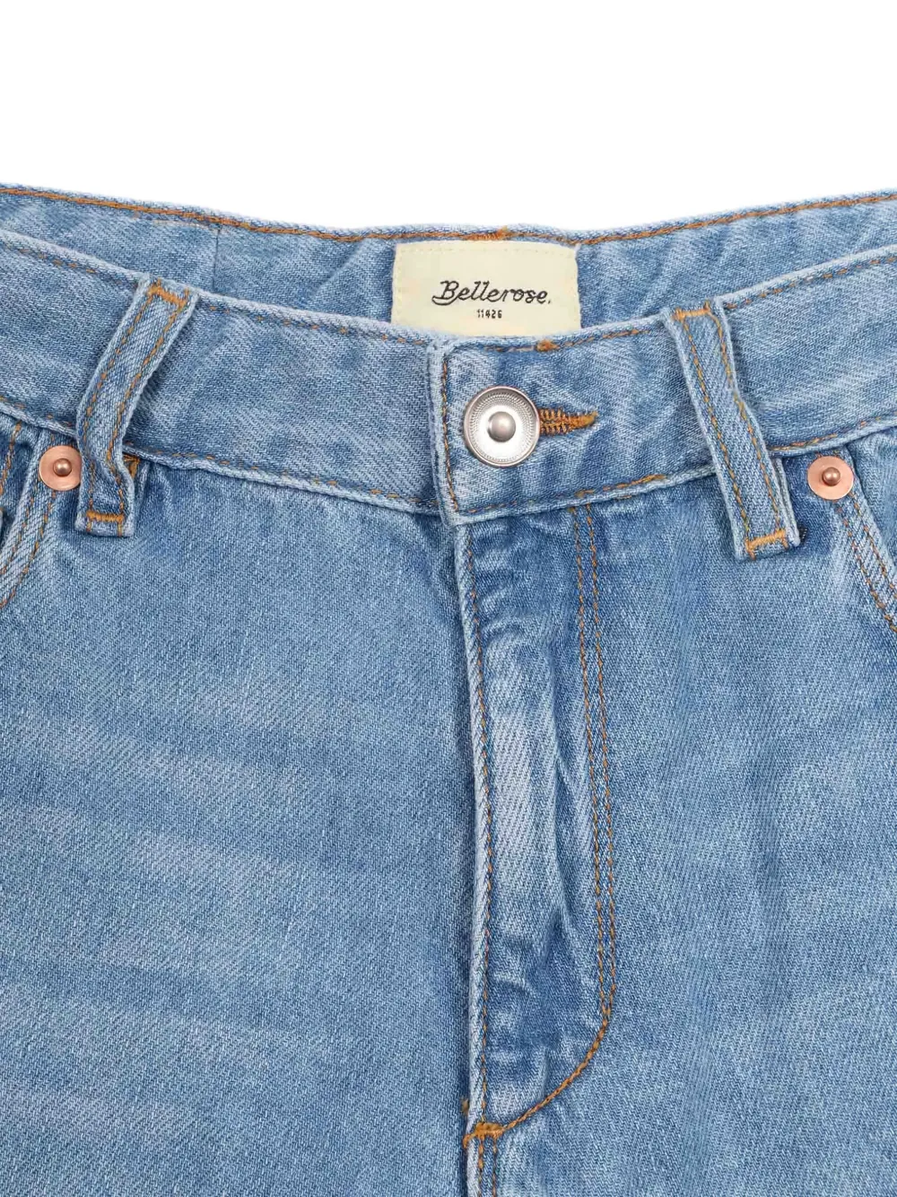 Bellerose Kids Kae jeans met wijde pijpen Blauw