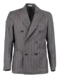Brera herringbone double-breasted blazer - Grey