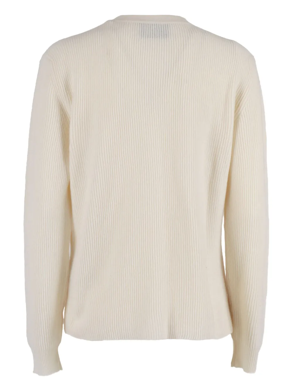 Ballantyne Button-down Ribbed Wool Cardigan In Multi