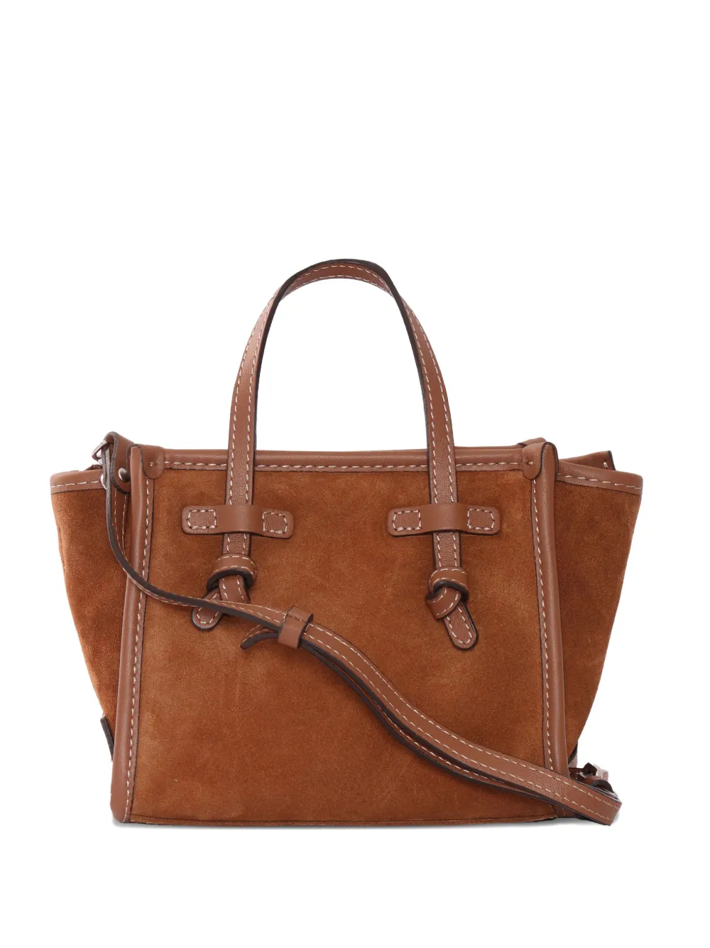 Gianni Chiarini Miss Marcella Knot-detail Tote Bag In Brown