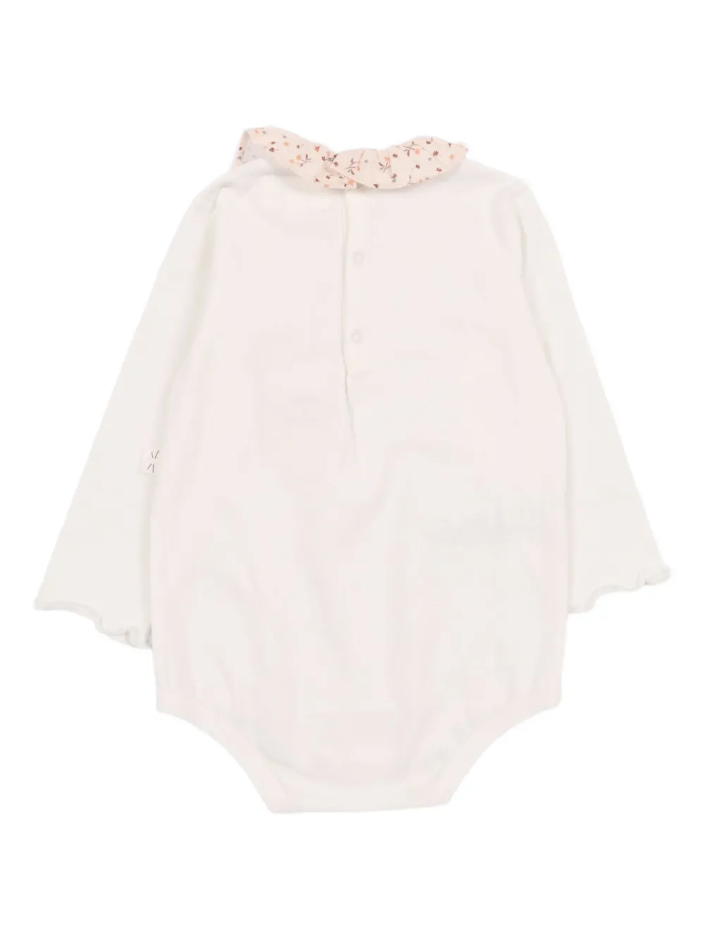 TEDDY & MINOU Romper met bloemenprint en franje - Roze