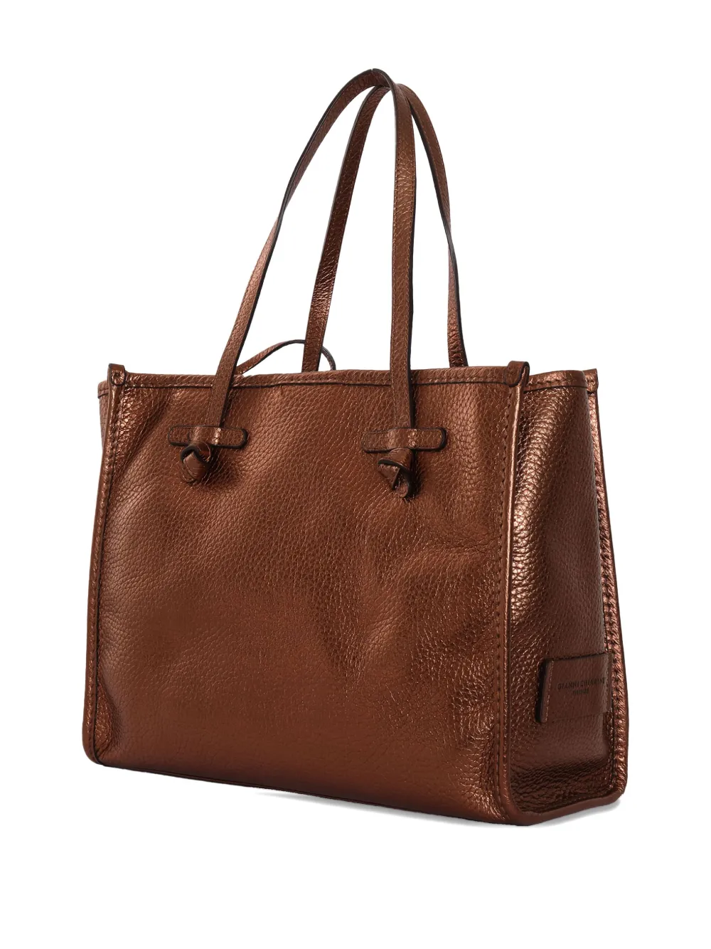 GIANNI CHIARINI Marcella shopper met geknoopt detail - Bruin