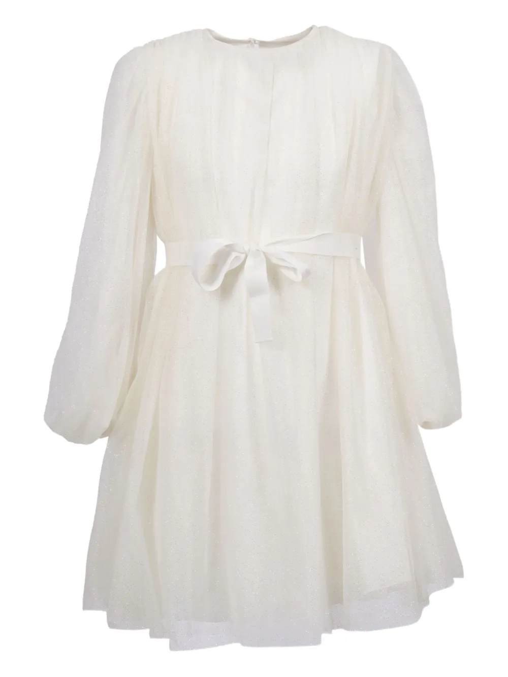 Il Gufo long-sleeve bow dress | White | Image 1