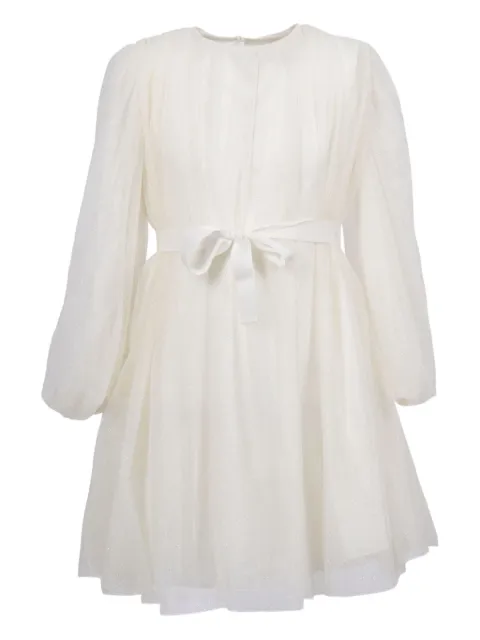 Il Gufo long-sleeve bow dress