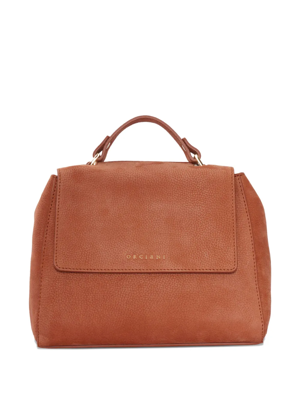 Orciani top-handle leather shoulder bag | Brown | Image 1