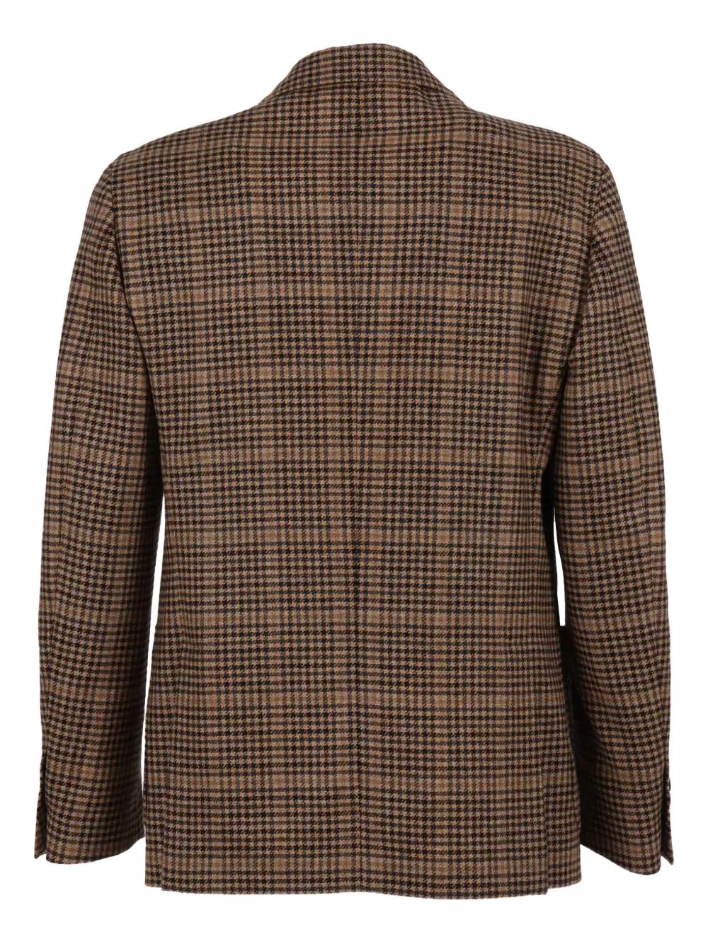 Lardini Houndstooth Pattern Roma Jacket In Brown